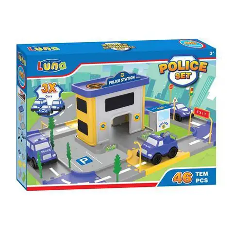 Set igračaka policijsko parkiralište 46 kom