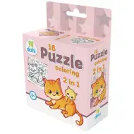 16-dijelna bojanka puzzle 2 u 1 - Mačka