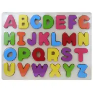 ABC šarene drvene velike slova slagalica 30x22,5cm