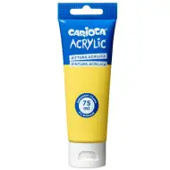 Akrilna boja 75ml u žutoj boji - Carioca
