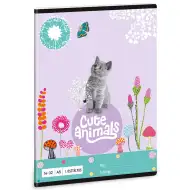 Ars Una: Cute Animals - Kitten bilježnica s crtama za 1. razred A/5
