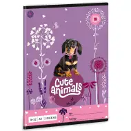 Ars Una: Cute Animals - Štene jazavčar 2. razredna bilježnica s crtama A/5
