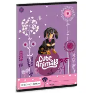 Ars Una: Cute Animals - Štene jazavčar bilježnica s crtama za 3. razred A/5