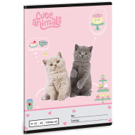 Ars Una: Cute Animals - Tea Party linirana bilježnica A/5 21-32