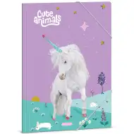 Ars Una: Cute Animals mapa s gumicom s jednorogom, format A/4