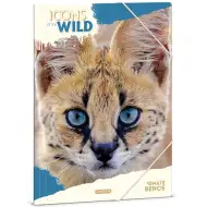 Ars Una: Icons of the wild fasciklija s gumicom s uzorkom servala A/4