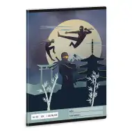 Ars Una: Ninjas in the Dark A/5 bilježnica s crtama za 1. razred 14-32