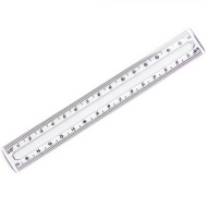 Ars Una: Prozirno ravnalo 17 cm
