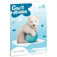 Ars Una: Slatke životinje - Polarni medvjed bilježnica s crtama za 2. razred A/5