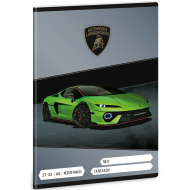 Ars Una: zelena bilježnica s motivom Lamborghinija i kvadratićima A5 27-32