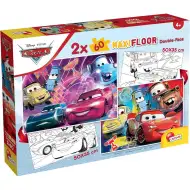 Auta 2 u 1 maxi 2x60-dijelni puzzle i bojanka 50x35cm - Lisciani