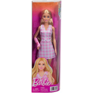 Barbie: Fashionista Prijateljice stilska modna lutka u gipsu u ružičastoj kariranoj haljini – Mattel