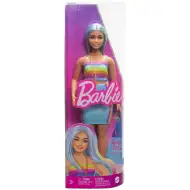Barbie: Fashionista lutka u šarenoj prugastoj haljini - Mattel