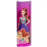 Barbie Fashionista moderna lutka s crvenom kosom u ljubičastoj suknji – Mattel