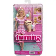 Barbie: Igrački set Modni duo s ljubimcem u ružičastoj boji - Mattel