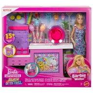 Barbie Mysteries: Detektivke na plaži - Set za igru s kućicom za šećernu vunu i lutkom - Mattel