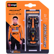Bburago: McLaren MCL39 Norris F1 (2025) trkaći automobil, metalni model u mjerilu 1:64 (Lando Norris #4)