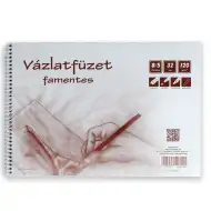 Bezdrvna spiralna bilježnica B5, 32 lista, 120g