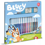 Bluey 18-dijelni set pečata s flomasterima - Multiprint
