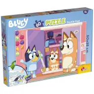 Bluey 2-u-1 puzzle od 60 dijelova i bojanka 50x35 cm - Lisciani