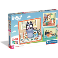 Bluey 3 x 48-dijelna Super Color slagalica - Clementoni