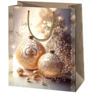 Cardex: Velika poklon vrećica sa zlatnim ukrasima 26x13x33 cm