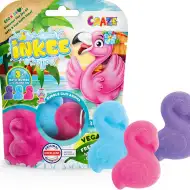 Craze Inkee: Set od 3 veganskih bombi za kupanje flamingo s mirisom žvakaće gume