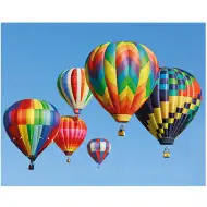 Dijamantna slika: Set za dijamantno slikanje s motivom balona na vrući zrak 40x50 cm