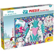 Disney 101 dalmatinac 2 u 1, puzzle od 24 dijela i bojanka 35x25 cm - Lisciani