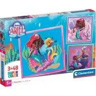 Disney Ariel 3x48 komada Supercolor puzzle - Clementoni