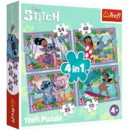 Disney Lilo &amp; Stitch sretan dan 4 u 1 set slagalica - Trefl