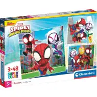 Disney Spidey 3x48 komada Supercolor puzzle - Clementoni
