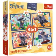 Disney: Stitchov odmor 4 u 1 puzzle - Trefl