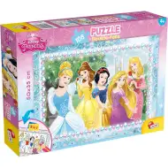 Disney princeze 2 u 1, puzzle od 108 dijelova i bojanka 50x35 cm - Lisciani