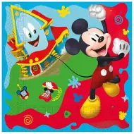 Dvostruke papirnate salvete s uzorkom Mickey Mouse, pakiranje od 20 komada.