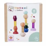 Eichhorn: Drvene Montessori tornjeve s oblicima – Kreativna igra ravnoteže - Simba Toys