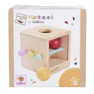 Eichhorn: Montessori drvena kutija za ubacivanje kuglica – igračka za razvoj vještina za najmlađe - Simba Toys