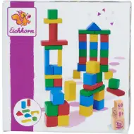 Eichhorn: Set od 50 šarenih drvenih kockica - Simba Toys