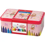 Faber Castell: Connector set flomastera, 33 komada, u metalnoj kutiji s balerina uzorkom