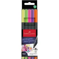 Faber-Castell: Grip neon 0,4 mm set tankih flomastera, 5 komada