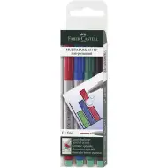 Faber-Castell: Multimark set markera za foliju, 4 komada, F