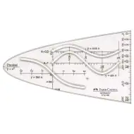 Faber-Castell: Predložak za parabolu – 14 cm, za različite vrste funkcija