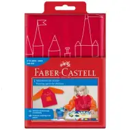 Faber-Castell: slikarska pregača za djecu u crveno-narančastoj boji