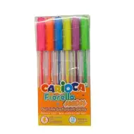 Fiorella neon gel olovke set od 6 komada - Carioca