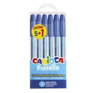 Fiorella set od 6 plavih kemijskih olovaka - Carioca