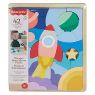 Fisher Price: Wood drvena slagalica astronaut - Mattel