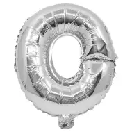 Folija balon u obliku slova, srebrne boje – slovo O 32 cm
