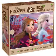 Frozen 2 u 1, ekološka slagalica od 60 dijelova i bojanka 70x50 cm - Lisciani
