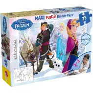 Frozen 2 u jednom maxi slagalica od 35 dijelova i bojanka 70x50 cm - Lisciani