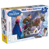 Frozen tim 2 u 1, puzzle od 108 dijelova i bojanka 70x50 cm – Lisciani